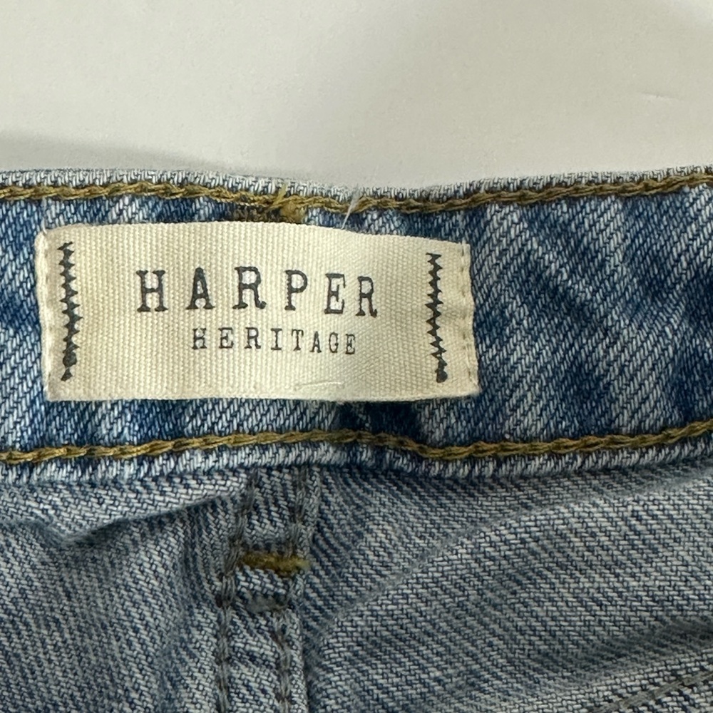 Harper Heritage Heart Patterned Denim Shorts women’s size small‎ - Picture 3 of 10